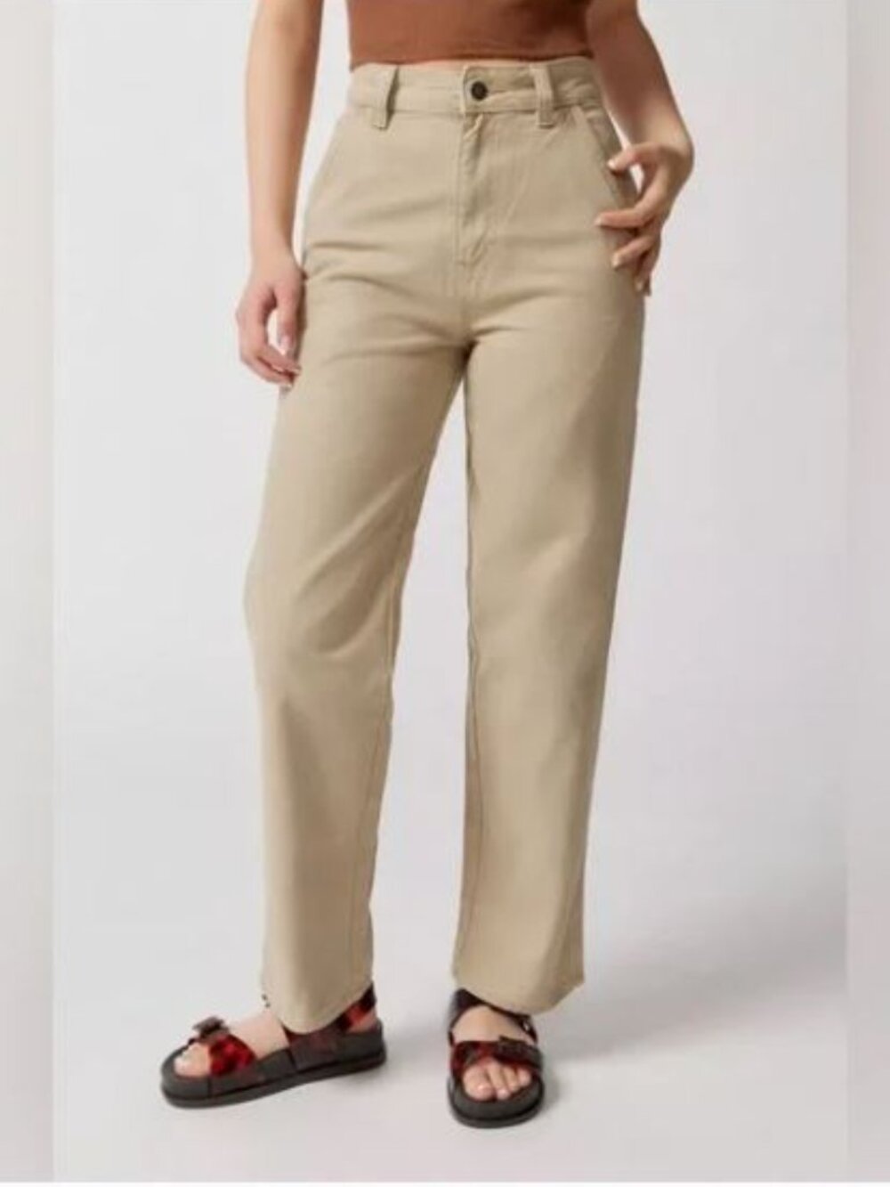 Dickies Straight Leg Pants in Khaki